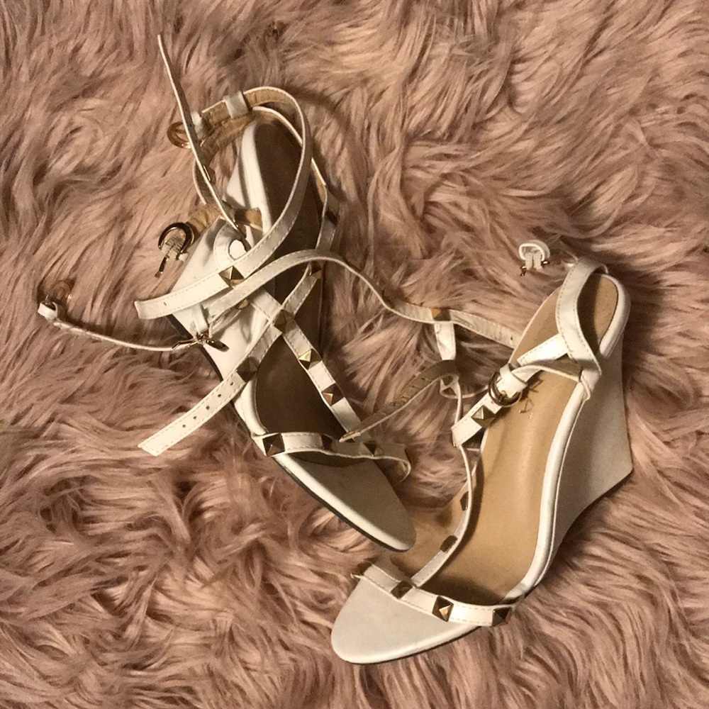 Studded Gladiator Wedge